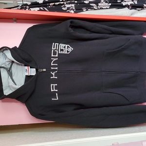 NHL Los Angeles Kings Youth Zip Up Hoodie Size L Black